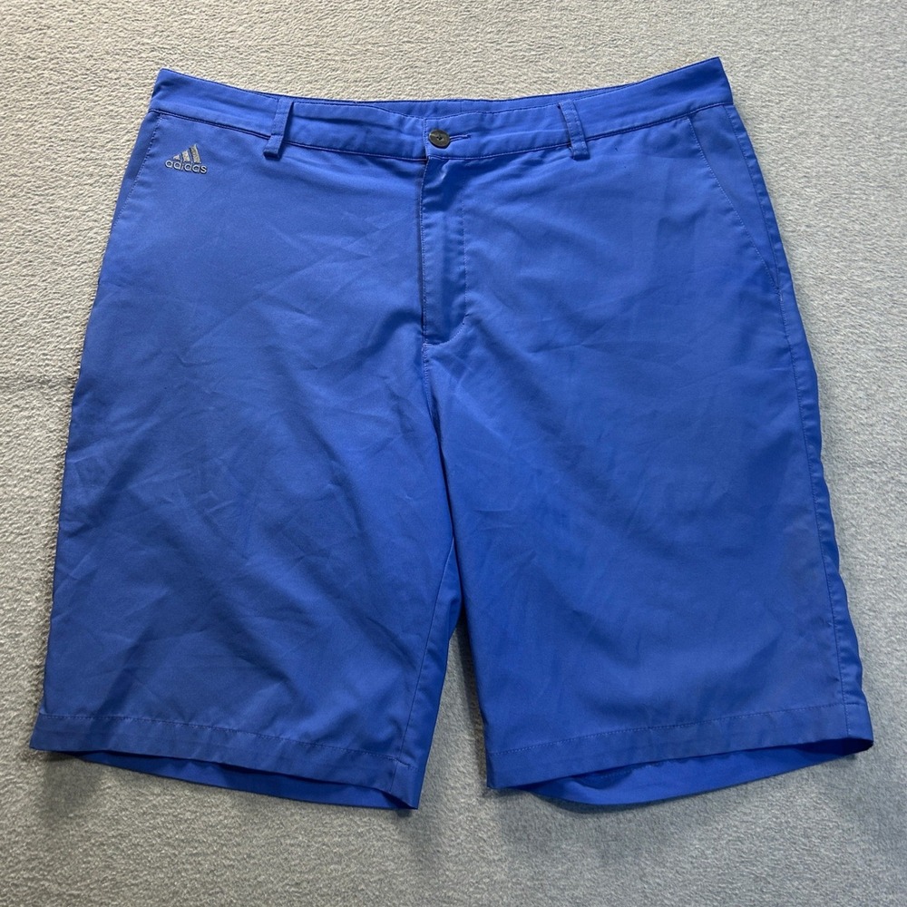 adidas Golf Shorts Mens Size 36 Royal Blue ClimaLite Performance Golf Athletic